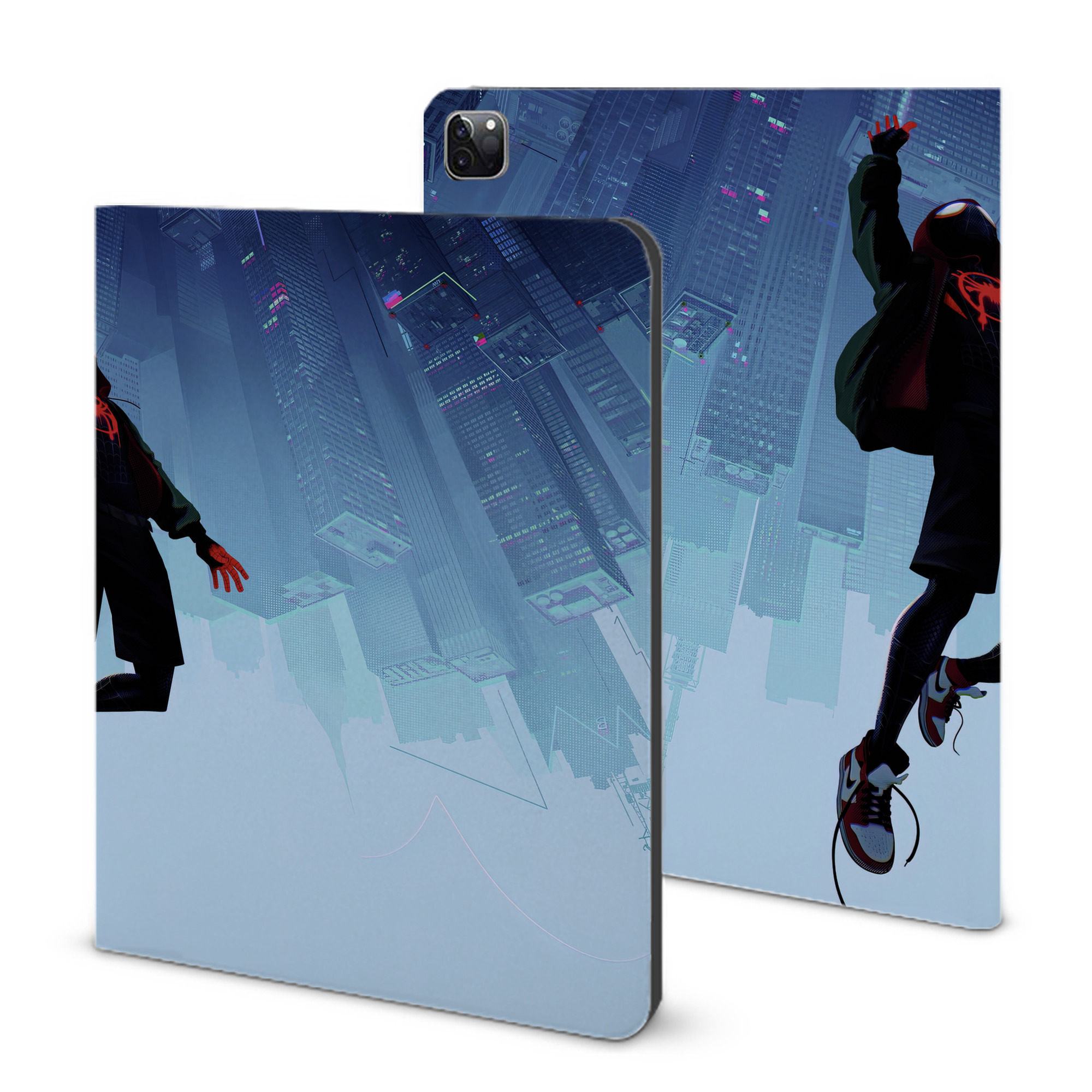 （画像用） Spider Man スパイダーマン IPad ケース ブック型 PUレザー TPU 耐衝撃 軽量 薄型 ペン収納なし 全面保護 IPad 各モデル対応